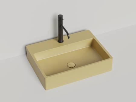 Раковина из искусственного камня S-Sense Salini OTTAVIA 1103101GF 60х40 накладная цвет мультиколор